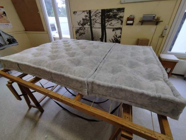 Matelas façon 2/3 1/3 dimensions 150x150 + 50x150.